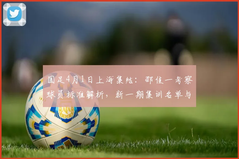 国足4月1日上海集结:邵佳一考察球员标准解析,新一期集训名单与看点前瞻